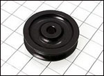 Sheave, 2 1/4 inch(57mm) OD, Black Delrin